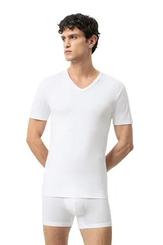 Mey Tagwäsche Herren Shirts 1/2 Arm Dry Cotton - Herren-Unterhemden mit Slim Fit und V-Ausschnitt, unsichtbar unter dem Businesshemd, extra langer Rücken und atmungsaktive Einsätze für optimalen Komfort.
