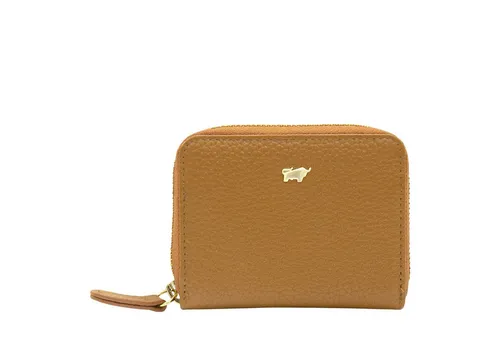 Braun Büffel ASTI Kartenetui mit RV 12CS cognac - Etuis mit Platz für 12 Karten, sicher durch Reißverschluss und RFID-Technologie. Integrierter Kartenfächer und Leder-Puller für optimale Funktionalität. Edle Optik dank goldener Metalldetails.