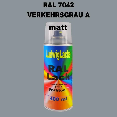 Verkehrsgrau A Spraydose MATT 400ml RAL 7042 für Metall Holz Glas