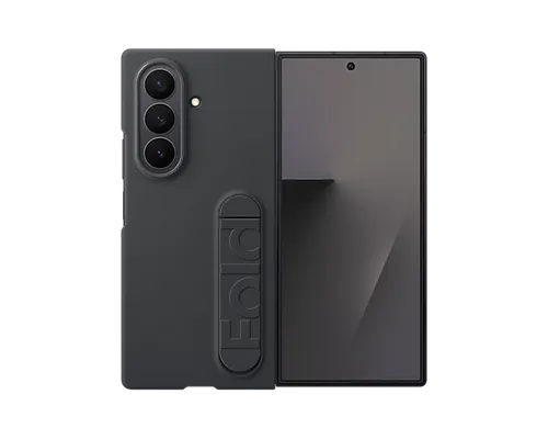 Samsung Galaxy Z Fold 7 Silikon Backcover Schwarz - Taschen & Schutzhüllen – Schütze dein Galaxy Z Fold 7 mit dieser robusten Silikonhülle, die perfekte Aussparungen für Tasten und Anschlüsse bietet und dein Display stets sichtbar lässt.