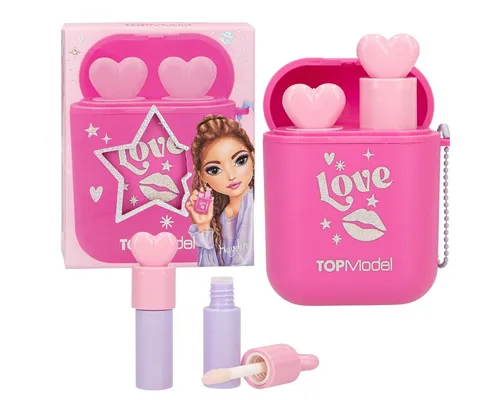 Depesche Badaccessoire-Set TOPModel Lipgloss BEAUTY and ME - Glitzerkappe Erdbeere / Blueberry