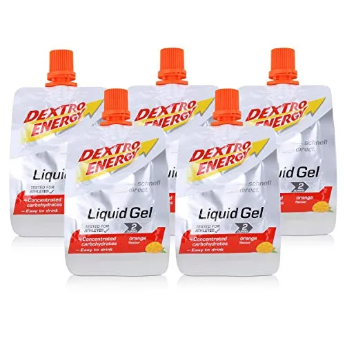 Dextro Energy Liquid Gel Orange 60ml (5er Pack) in orange von Dextro Energy