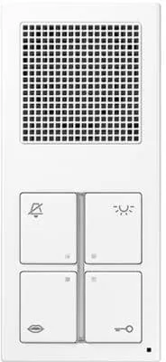 Jung SI4AWW TKM Innenstation Audio Standard, alpinweiß - Radios - Bruchsichere Audio-Innenstation mit Hochglanz-Oberfläche, ideal für Türkommunikation und komfortables Türöffnen.