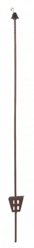 Kerbl Weidenzaun 30 Stück Federstahl Weidezaunovalpfahl 106 cm Rot - 30 robuste Ovalstahlpfähle aus Federstahl, 106 cm hoch, ideal für die Weideeinzäunung. Mit stabiler Metallöse und Trittblech für einfachen Einsatz. Perfekt für die Rinderhaltung.