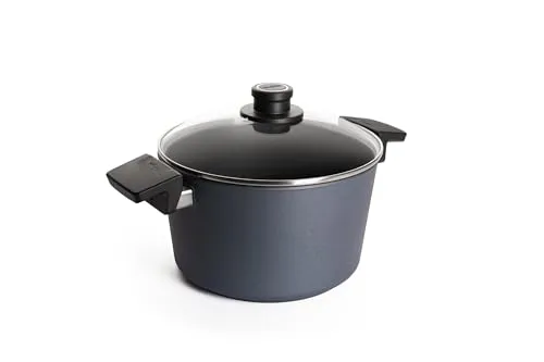 Woll Diamond Lite Induktion Kochtopf 20 cm - Kochtöpfe aus Aluminium-Schmiedeguss mit kratzfester Diamantversiegelung, ideal für alle Herdarten und energieeffiziente Wärmeverteilung.