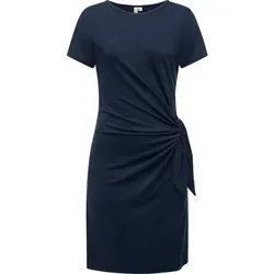 Ragwear Damen kurzes Sommerkleid Kurzarm Minikleid mit seitlichem Bindeband Knotta YOUMODO Navy Gr. L
