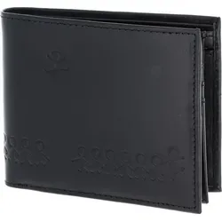 Oxmox Leder Geldbörse mit RFID-Schutz - Herren-Geldbörse im Querformat, strapazierfähig und wasserabweisend, mit RFID-Schutz für sichere Kartenaufbewahrung und stylischem Jumping-Jack-Design.