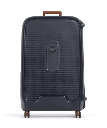 DELSEY PARIS Moncey 4 Double Rolls Trolley 82 Ink Blue - Trolley mit leisen Rollen und TSA-Zahlenschloss, ideal für stressfreies Reisen. Geräumiges Hauptfach und wasserfestes Material sorgen für optimalen Schutz.