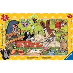 Ravensburger Kinderpuzzle - 06151 Der kleine Maulwurf und seine Freunde, 15 Teile Rahmenpuzzle für Kinder ab 3 Jahren, fördert Motorik und Konzentration