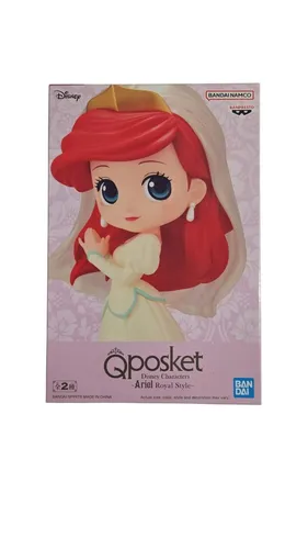 Banpresto - Die kleine Meerjungfrau - Ariel - Q Posket 14cm - Süße Figur von Ariel aus Disney's Die kleine Meerjungfrau, ideal für Sammler und Fans. Hochwertige Verarbeitung und detailreiche Gestaltung.