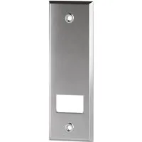 Bauheld Metall Gurtwickler Abdeckplatte 105mm Offen Verchromt