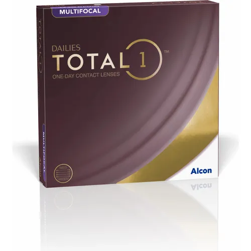 Alcon Dailies Total 1 Multifocal Tageslinsen 90er Packung - Kontaktlinsen mit Wassergradient-Technologie für exzellenten Tragekomfort und Flexibilität, ideal für den ganzen Tag.