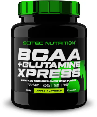 Scitec Nutrition BCAA + Glutamine Xpress, 600 g Dose - Leckeres Getränkepulver mit BCAA und Glutamin, ideal für Sportler. Perfekt zur Unterstützung der Muskulatur und für den täglichen Einsatz.