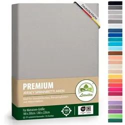 leevitex® Premium Spannbettlaken in silber von Leevitex