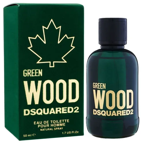 Dsquared2 Green Wood Eau de Toilette 50 ml - Herrendüfte mit erfrischendem, provokativem Duftmix aus Zitrone und Pfeffer. Ideal für selbstbewusste Männer, die einen holzigen und aromatischen Akzent setzen möchten.