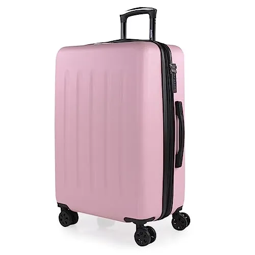 SKPAT Reisekoffer-Set, 4 Räder, Rosa