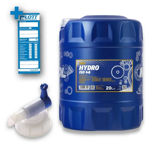 20L Mannol Hydrauliköl Hydro ISO 46 Schmierstoff Mineralöl HLP 46 + Auslaufhahn