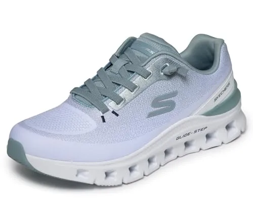 Skechers Herren Slipper GO WALK GLIDE-ST Schnürschuh in Weiß - Größe 41 EU - Bequemer Schnürschuh für Herren in Größe 41. Leichtes Synthetik-Material sorgt für hohen Tragekomfort und Flexibilität im Alltag.