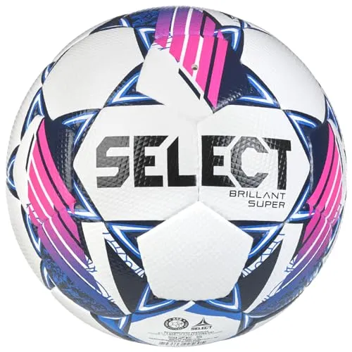 Select Brillant Super FIFA Quality Pro V24 Ball 100032, Unisex, Fußball, White/Blue/Pink, 5