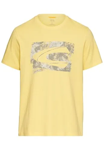 T-Shirt mit Logo-Print, Gr. XXL, Dusty Citron - Stylisches T-Shirt für Männer von camel active mit taillenbedeckendem Schnitt und weichem Jersey für hohen Tragekomfort. Ideal für lässige Outfits.