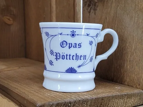 Espressotasse /Schnappstasse Indisch Blau Opas Pöttchen Ø 5 x 5 cm