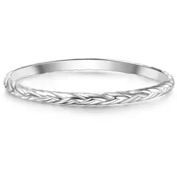 GLANZSTÜCKE MÜNCHEN Damen Ring aus 925/- Sterling Silber - Ringe für Damen, hochwertig aus rhodiniertem Sterlingsilber gefertigt und mit einzigartiger Struktur für zeitlosen Glanz.