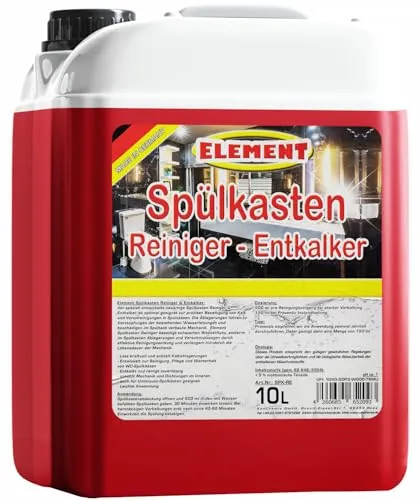 Toilettenspülkasten Entkalker 10 Liter - WC-Reiniger - Effektives Reinigungsmittel zur Entfernung von Ablagerungen im Spülkasten, extra stark für eine gründliche Reinigung.