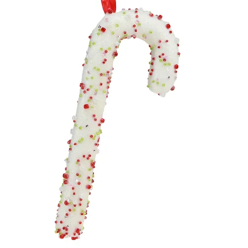 Zuckerstangen Weihnachtsbaum Schmuck, 6 Stück zum Hängen - Verleihen Sie Ihrem Weihnachtsbaum mit unseren 6 dekorativen Zuckerstangen einen nostalgischen Glanz. Die funkelnde Oberfläche und das elegante Aufhängeband machen sie zum perfekten Highlight in Ihrer festlichen Deko.