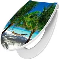 banjado WC-Sitz Motiv Strand – Softclose & Take-Off Technologie