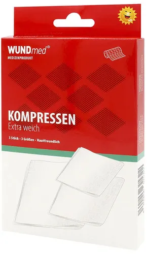 WUNDmed® Mull-Kompressen weiß 3 St. 03-010