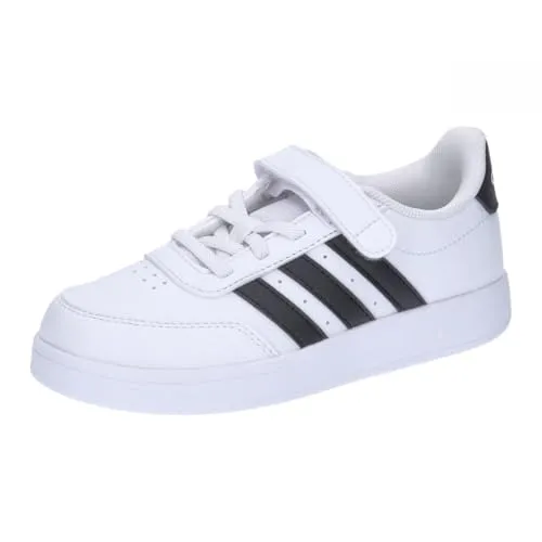 adidas BREAKNET 2.0 Kinder Tennisschuhe - Laufschuhe mit elastischen Schnürsenkeln und Klettverschluss, ideal für aktive Kinder und optimalen Halt bei jedem Spiel.