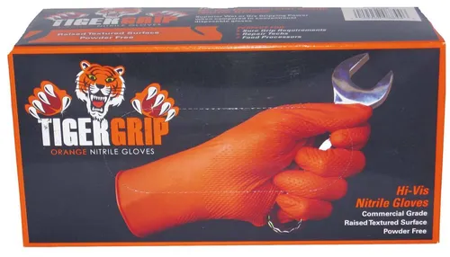NITRIL HANDSCHUHE TIGER GRIP XXL KUNZER - Sonstige, hohe Reißfestigkeit und optimale Griffigkeit durch genoppte Struktur, ideal für Werkstätten und Montagearbeiten.