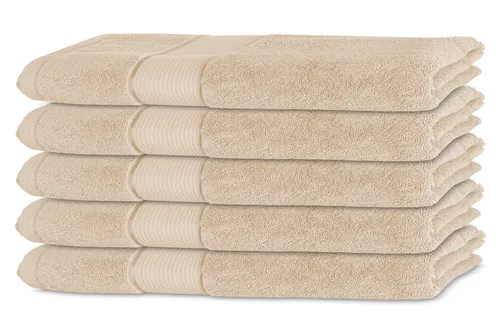 Bananalu 5er Set Gästetuch Qualität 450g/m2 100% Baumwolle 30x50cm Frotti