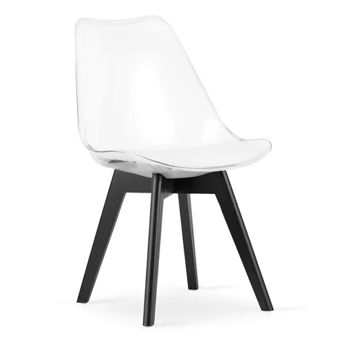 Home Collective Esszimmerstuhl - Durchsichtiger Schalenstuhl mit schwarzen Kunststoffbeinen - ELEGANZ TRIFFT KOMFORT: Dieser stilvolle Esszimmerstuhl vereint hochwertige Materialien mit einem zeitlosen Design. Ergonomische Schalen bieten besten Sitzkomfort und die robuste Konstruktion sorgt für Stabilität im Alltag.