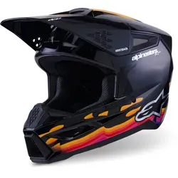 Alpinestars Motocrosshelm S-M3 Force - ECE 22.06 - Motorradhelm für Motocross und Offroad, bietet optimalen Aufprallschutz und hervorragende Belüftung durch 10 Einlass- und 7 Auslassöffnungen.