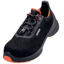 G2 Halbschuhe S1 68460 schwarz/rot, Weite 14, Größe 38 - Arbeits- & Schutzkleidung mit innovativer uvex i-PUREnrj Sohlentechnologie für maximale Energie Rückführung, ideal für mehr Komfort und weniger Ermüdung bei jedem Arbeitstag.