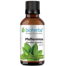 Pfefferminze Mentha piperita L. Tropfen Tinktur 50 ml - Hochwertige Tinktur mit erfrischendem Pfefferminzgeschmack, ideal zur Unterstützung der täglichen Ernährung.