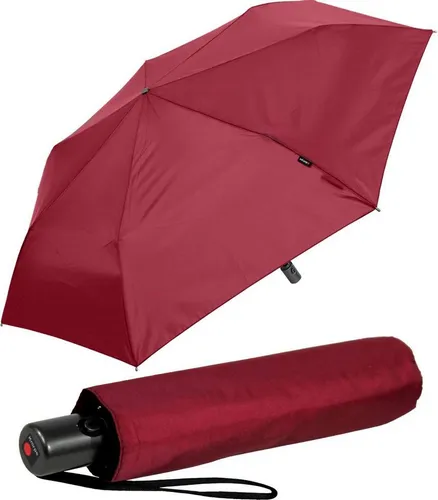 Knirps® Taschenregenschirm Slim Duomatic in rot von Knirps®