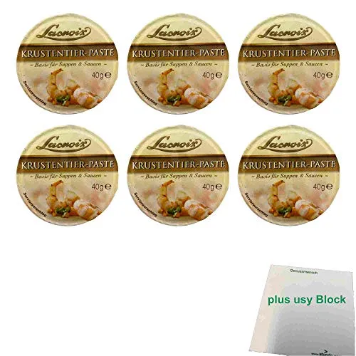 Produktbild Lacroix Krustentier Paste 6er Pack (6x40g Becher) + usy Block