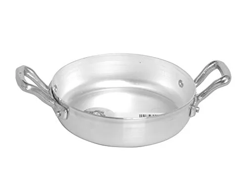 Agnelli Family Bratpfanne 2 Griffe, Durchmesser 24 cm, Aluminium, Silber Hell