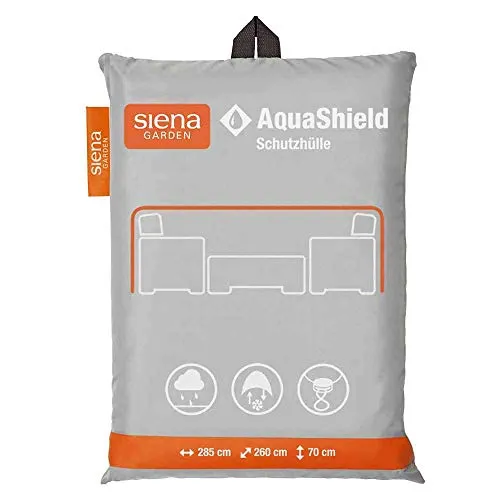 SIENA GARDEN AquaShield Loungehülle 285x260xH70 cm - Schutzhüllen für Gartenmöbel, aus 100% Polyester mit PU-Beschichtung, bietet optimalen Schutz vor Regen und Schimmel dank Active Air System®.