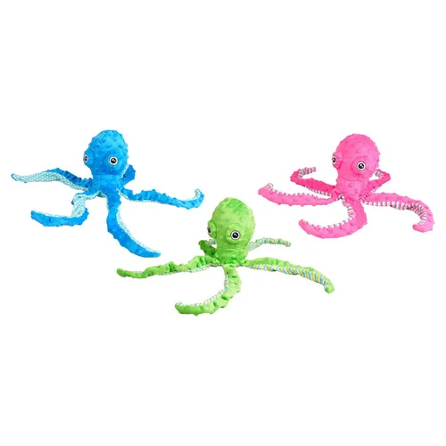 Flamingo Hundespielzeug Oktopus mit Quietscher 12x8x39cm Plüsch