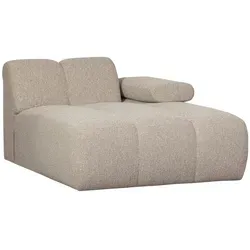 Produktbild Modulsofa Mojo Bouclé mit Chaiselongue rechts, beige, verstellbare Armlehne