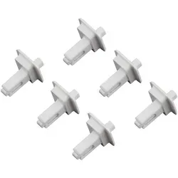 Buderus 63028127 Klemmstift Gittermitte verkehrsweiß (6x) - Thermostate, Set aus 6 Klemmstiften für eine sichere und präzise Befestigung in verkehrsweiß, ideal für Heizungsanwendungen.