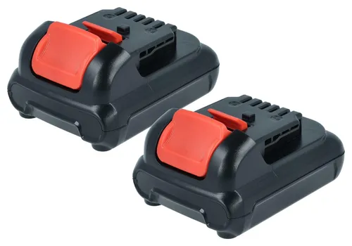 vhbw 2x Akku kompatibel mit Dewalt DCS310S1, DCT410N, DCT410, DCT410D1-QW, DCS310N, DCS310S2, DCS310D2-QW, DCS310B Werkzeug (1500 mAh, Li-Ion, 12 V)