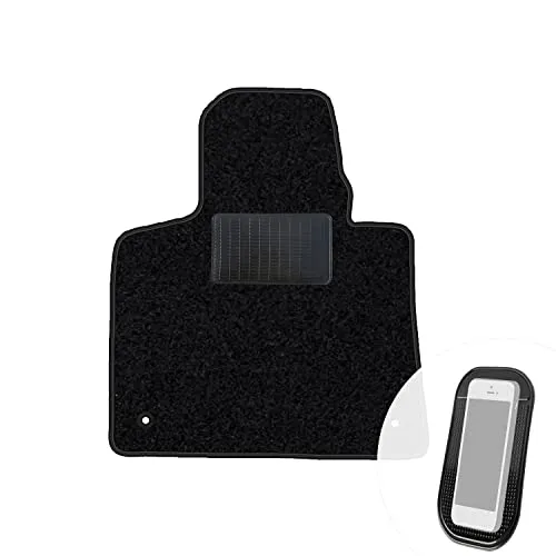 moto-MOLTICO Fahrer Fußmatte Auto Velours Fahrerseite Autoteppiche Schwarz Fahrermatte 1-teilig passend für Citroen C4 Picasso II 2013-2019