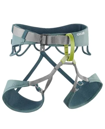 Edelrid Miro Klettergurt (Größe 85-100cm, grau) - Klettergurt für vielseitige Anwendungen, bietet hervorragenden Hängekomfort durch innovative Butterfly-Shape und ist ideal für Kletterer jeden Levels.