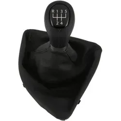 RECAMBO Schalthebel Schaltknauf für BMW 1er E87 - Schaltknäufe für BMW 1er E87, Plug & Play Installation, elegantes Design in Schwarz, inklusive Schaltsack und Rahmen für einen stimmigen Look.