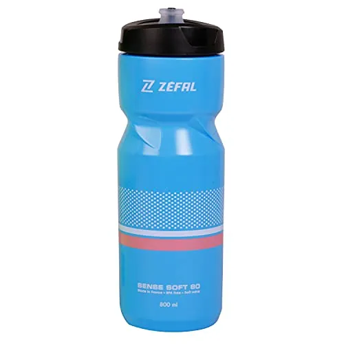Zefal Unisex – Erwachsene Sense M80 Trinkflasche, Cyan bl(pink/weiß), 800ml