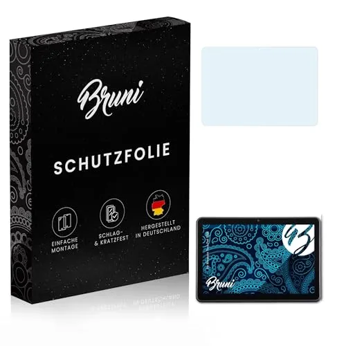 Bruni Schutzfolie kompatibel mit Wortmann Terra Pad 1006 Folie, glasklare Displayschutzfolie (2X)